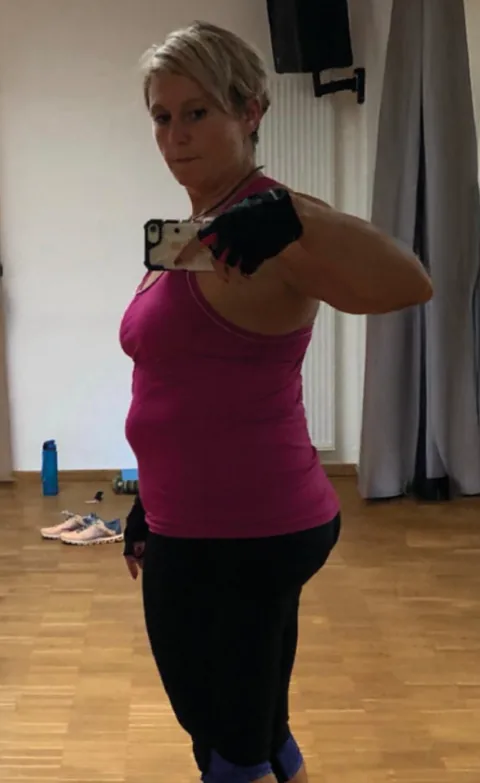 Vorher: Klientin vor 3 Monate Coaching
