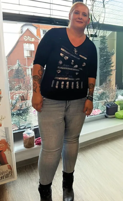 Vorher: Klientin vor 6 Monate Coaching